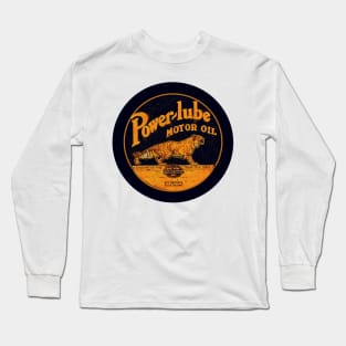 Vintage_Power_Lube_Motor_Oil_Garage_Sign Long Sleeve T-Shirt